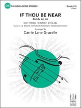 If Thou Be Near Orchestra sheet music cover